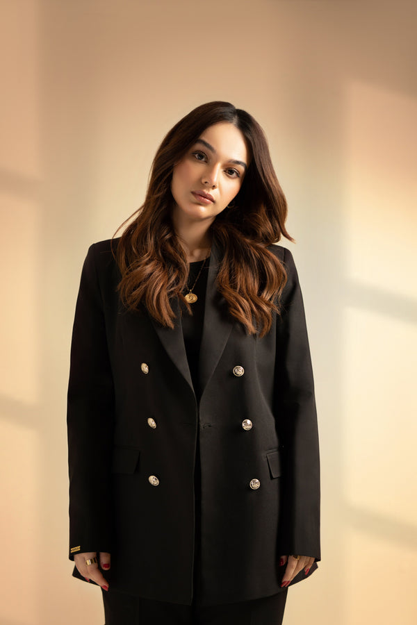 Emirates Black - Double Breasted Suit